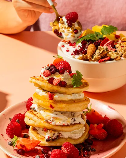 Placuszki z owocami z menu Foodify